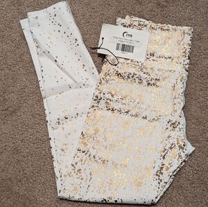 Zyia White Stay Gold light n tight size 2